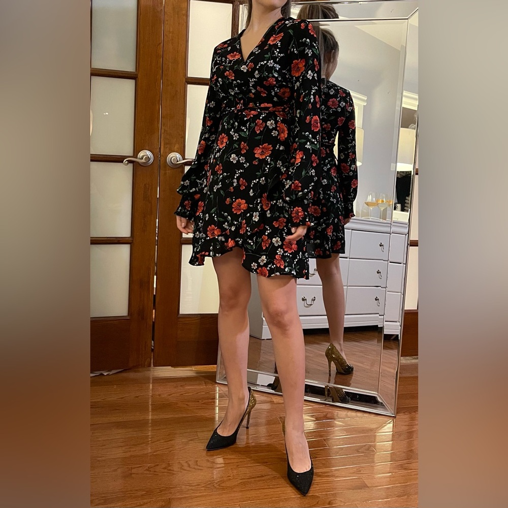Floral mini dress is for sale